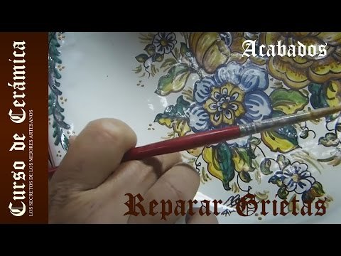 Reparar grietas en platos de cerámica