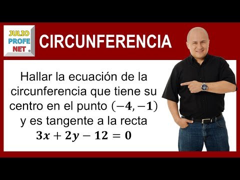 Ecuación de una circunferencia tangente a una recta dada