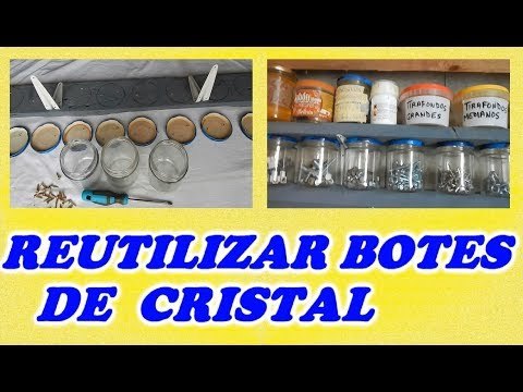 Como reutilizar frascos de cristal
