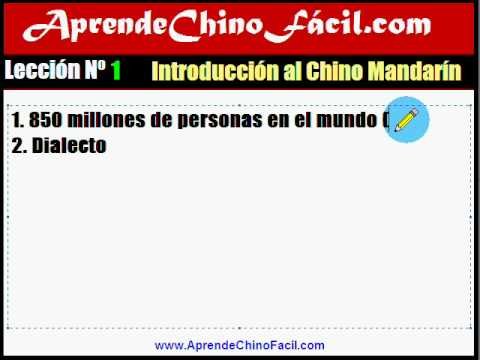 Introducción al chino mandarí­n
