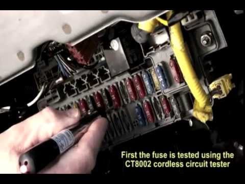 Rastreador de cortos eléctricos en el automóvil