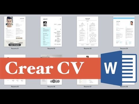 Como elaborar un curriculum vitae facil, rápido y sencillo