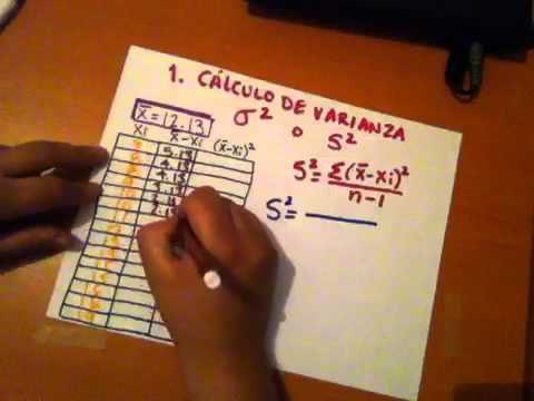 Cálculo de la Varianza y la Desviación Estándar