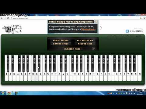 Toca el piano en tu pc