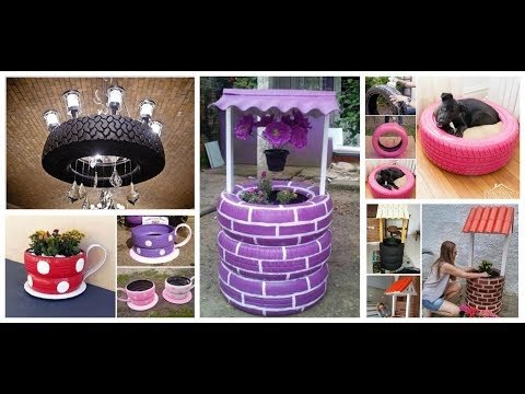 Manualidades con neumáticos reciclados