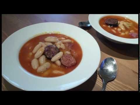 Fabada asturiana en  olla express 