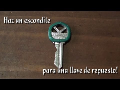 Escondite para una llave de repuesto