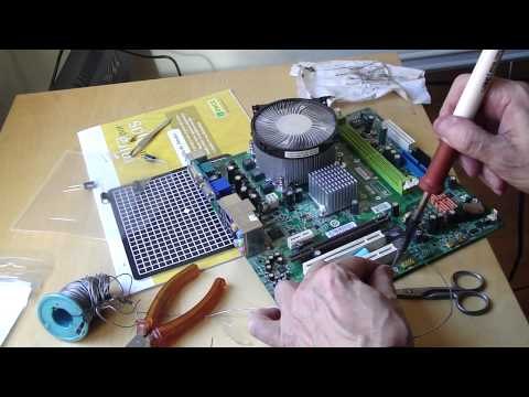 Reemplazo de capacitadores en la tarjeta madre