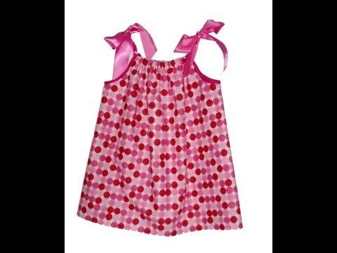 Como hacer un vestido con una funda de almohada para niñas y mamas