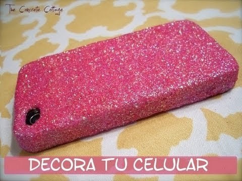 Decora tu celular con brillantina