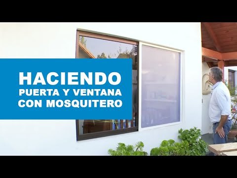 Cómo hacer una puerta y ventana con mosquitero