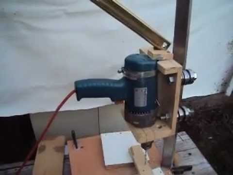 Taladro de banco casero