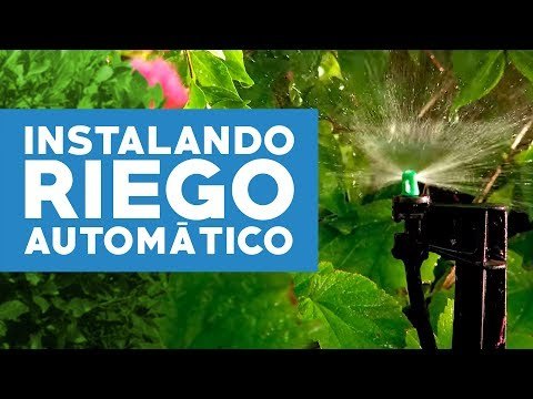 instalar riego automático en el jardín