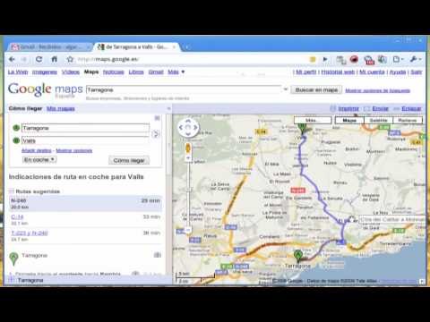 Crear y modificar ruta en Google Maps