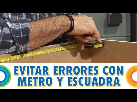 Evitar errores con el metro y la escuadra