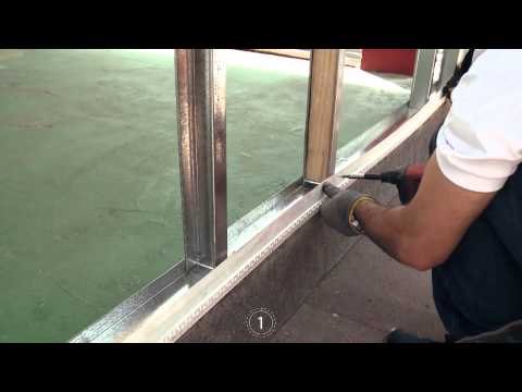 Construcción de muros de placa de cemento