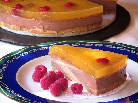 Tarta de naranja y chocolate