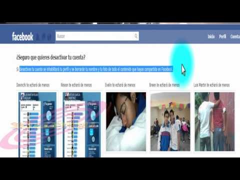 Desactivar temporalmente una cuenta de facebook