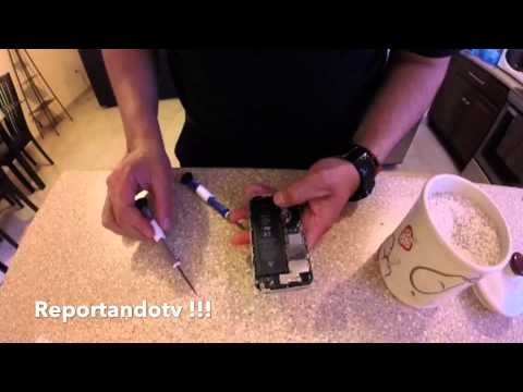 Como reparar un Iphone mojado