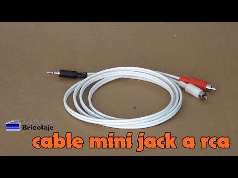 Cómo hacer un cable mini jack a rca