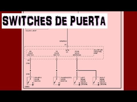 Diagrama electrico de luz interior y switches de puerta