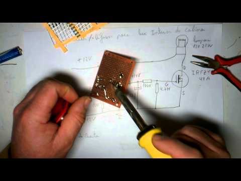 Temporizador para luz interior del coche