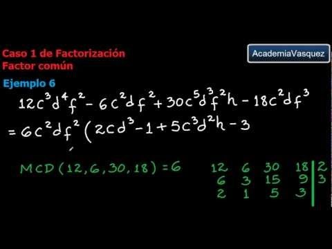 Factorización: Factor Común