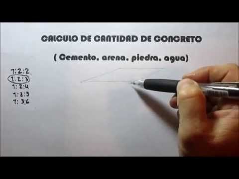Como calcular las cantidades de concreto