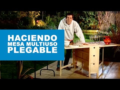 Construir mesa multiuso plegable
