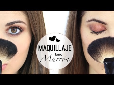 Maquillaje de noche en tonos marrones