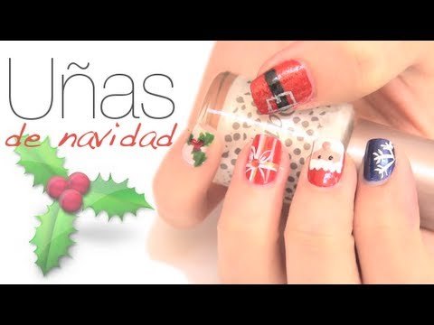 Diseños de uñas para navidad