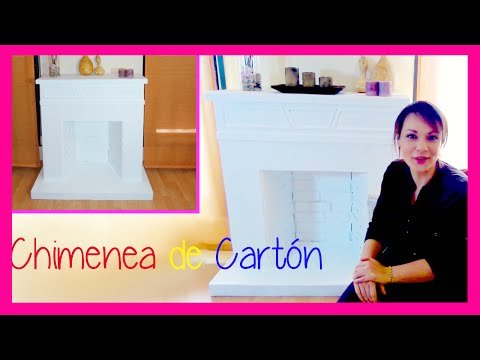 Decorar en Navidad: Chimenea de cartón