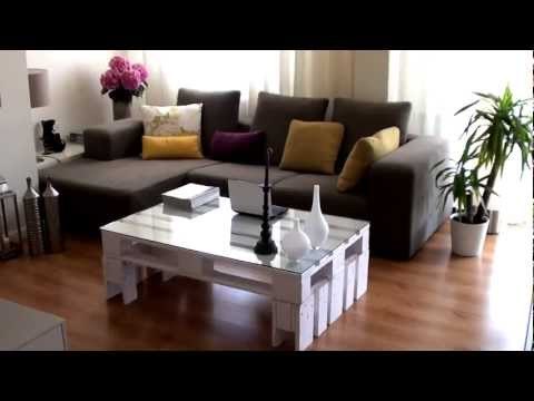 Mesa de centro hecha con palets