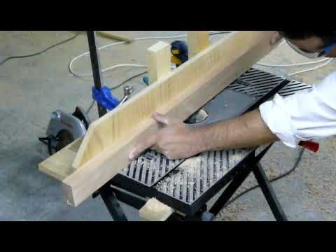 Haciendo acanaladuras con fresadora