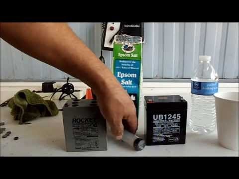 Como reparar una batería de 12 voltios