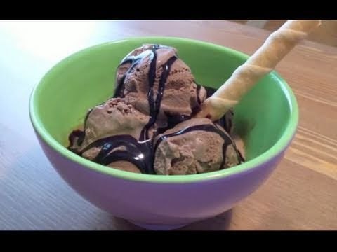 Helado de chocolate casero