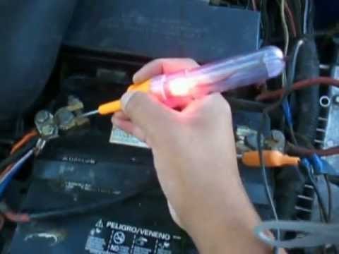 Como utilizar la lámpara de prueba. Mecánica automotriz
