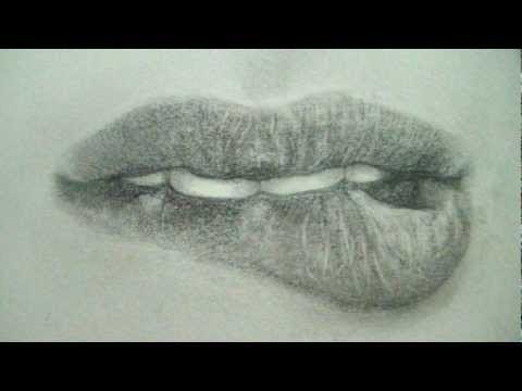 Como dibujar labios realistas