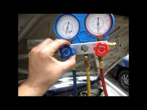 Como cargar el aire acondicionado de un automovil