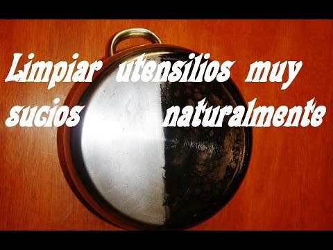 Limpiar ollas quemadas naturalmente