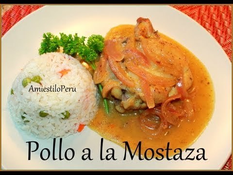 Pollo a la mostaza