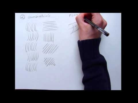 Ejercicios de calentamiento para iniciar un dibujo
