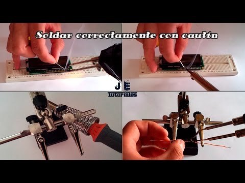 Soldar con cautín tipo lápiz o tipo pistola