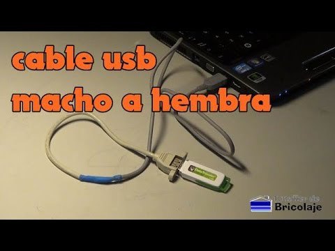 Cómo hacer un cable usb macho a hembra