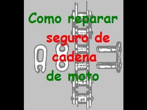 Reparar el seguro de cadena de moto