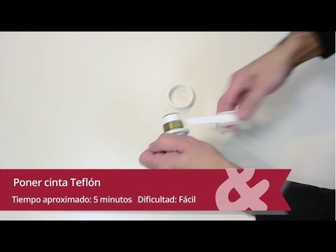 Cómo poner cinta de teflón en las conexiones de fontanería