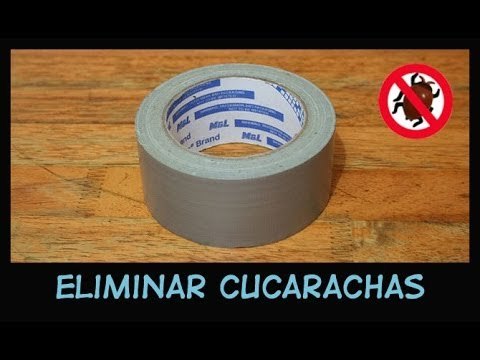 Eliminar cucarachas con cinta adhesiva