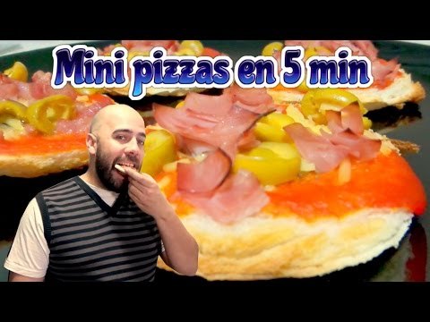 Como hacer mini pizzas en 5 minutos