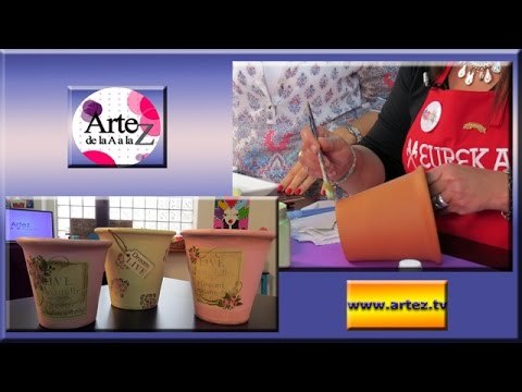 Pintar y decorar macetas