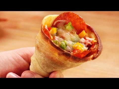 Como hacer pizza en conos - How To Make Pizza Cones